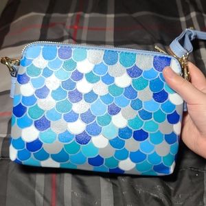 Painted crossbody purse